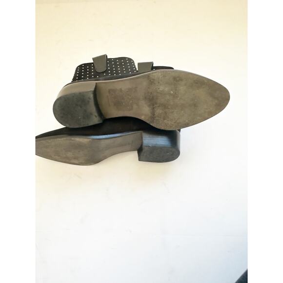 Rebecce Minkoff Suede Studded Bootie Black Ankle 7 - Picture 2 of 4